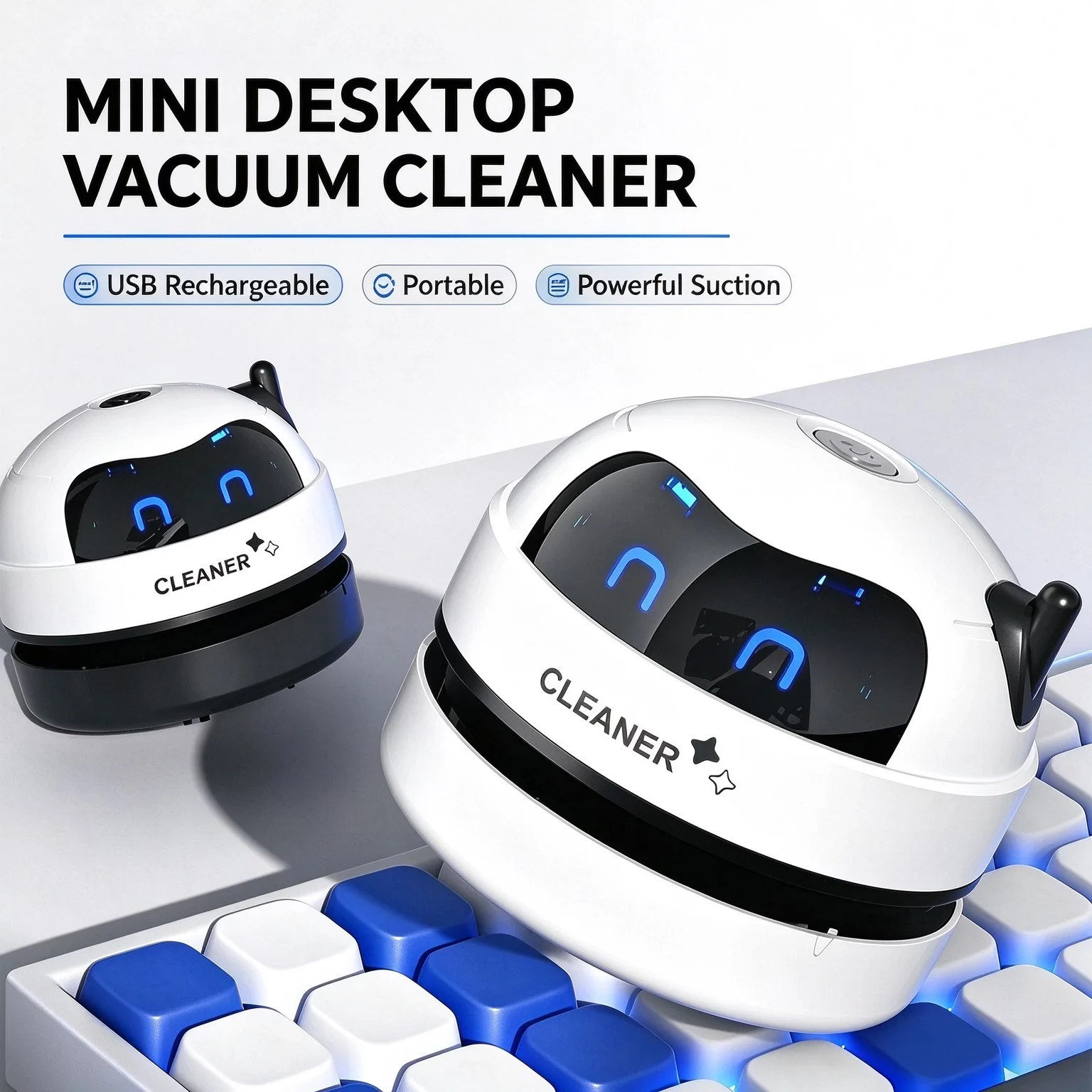 Aspiradora de Escritorio Portá - Mini Desktop Vacuum Cleaner For Eraser Dust reseña y precio